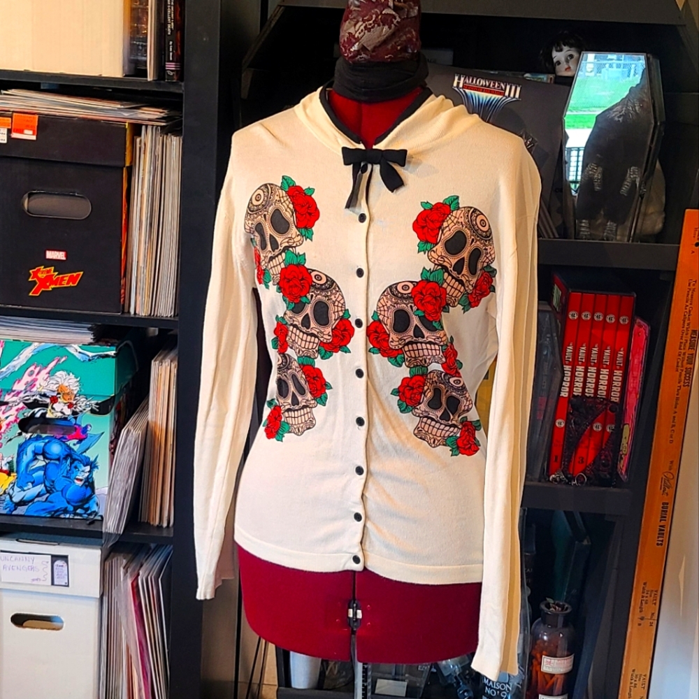 Folter Rockabilly Pinup Cardigan Sweater